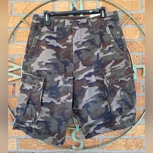 AE 10" Flex Lived-In Cargo Short Camo
